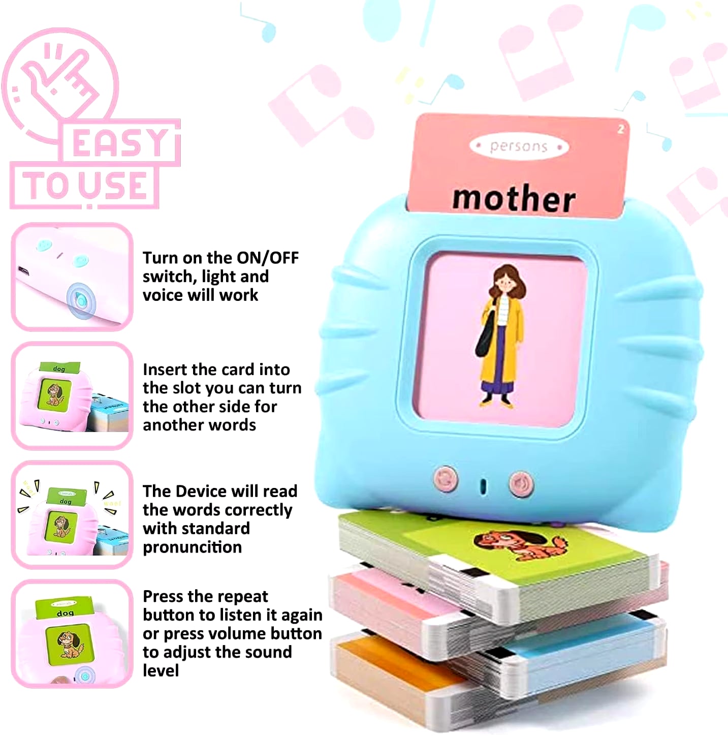 Talking Flashcards Learning Toy for Kids - Early Education