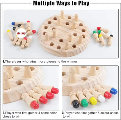 Wooden Memory Match Game – Montessori Educational Toy for Kids