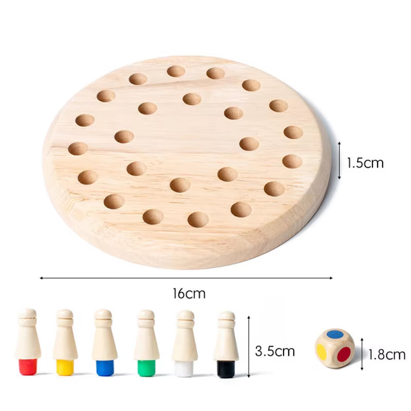 Wooden Memory Match Game – Montessori Educational Toy for Kids