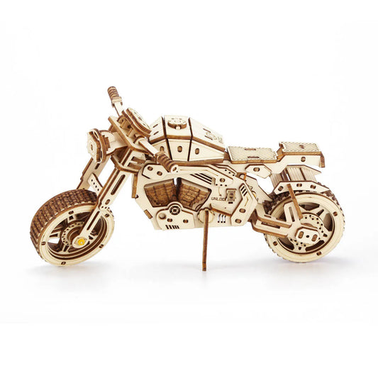 3D Wooden Motorcycle Puzzle Model Kit – Handmade Craft & Unique Gift