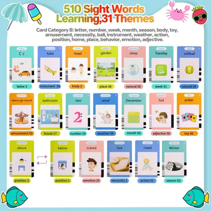 Talking Flash Cards Learning Machine – Kid's Language and English Learning Toy