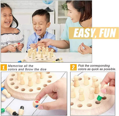 Wooden Memory Match Game – Montessori Educational Toy for Kids