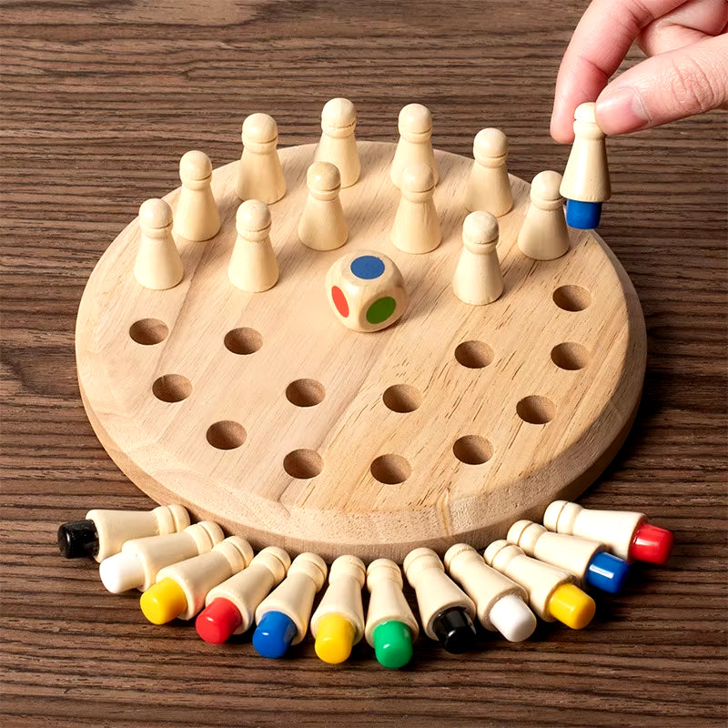 Wooden Memory Match Game – Montessori Educational Toy for Kids